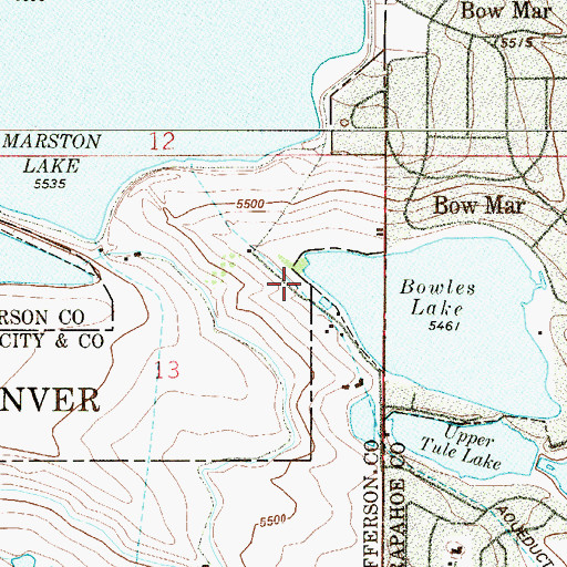 Topographic Map of Patrick Lake Dam, CO