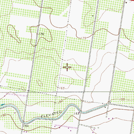 Topographic Map of Basham Number 11 Colonia, TX