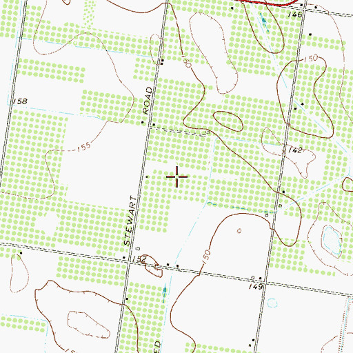Topographic Map of Anna Lisa Colonia, TX