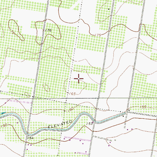 Topographic Map of Arco Iris Colonia, TX