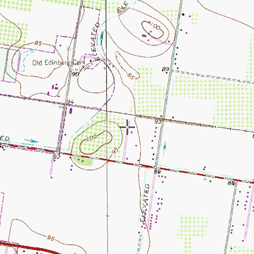 Topographic Map of Foster Colonia, TX