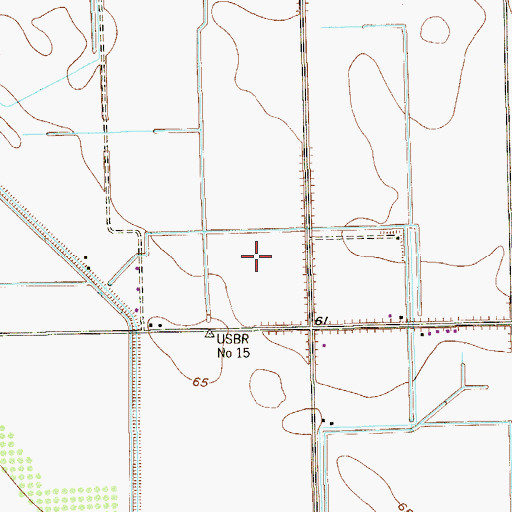 Topographic Map of Colonia Lucero del Norte, TX