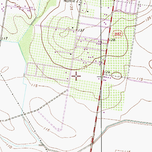 Topographic Map of Sunny Haven Estates Colonia, TX