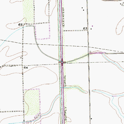 Topographic Map of Stephensons Colonia, TX