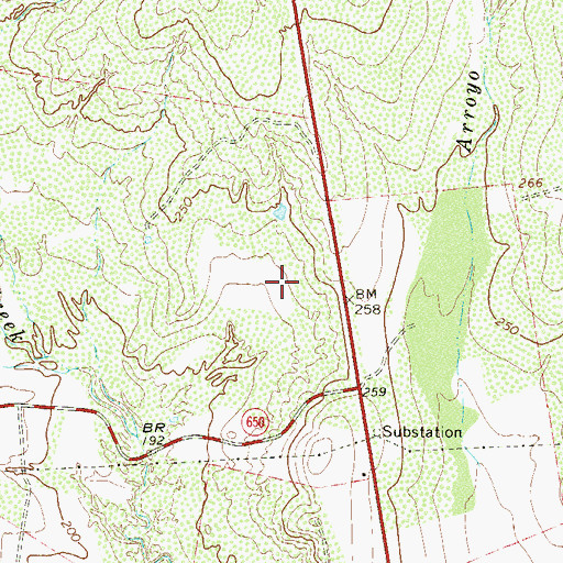 Topographic Map of Ramos Colonia, TX