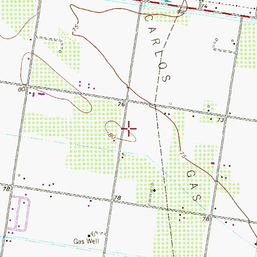 Topographic Map of Rambo Estates Colonia, TX