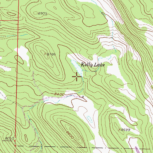 Topographic Map of Kelly Pond Dam, CO