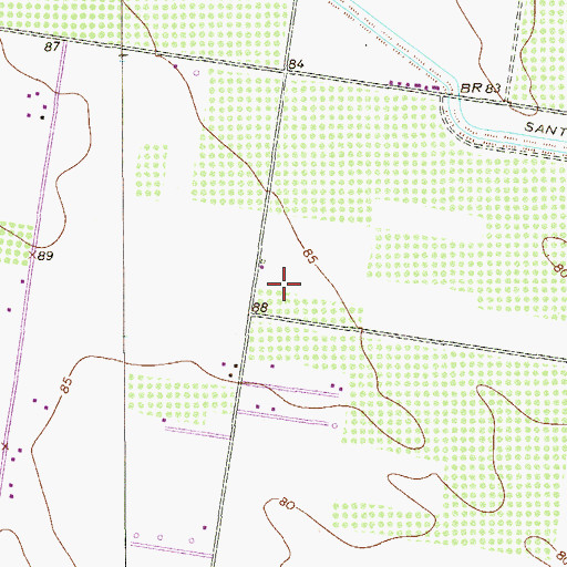 Topographic Map of Loma Chica Colonia, TX