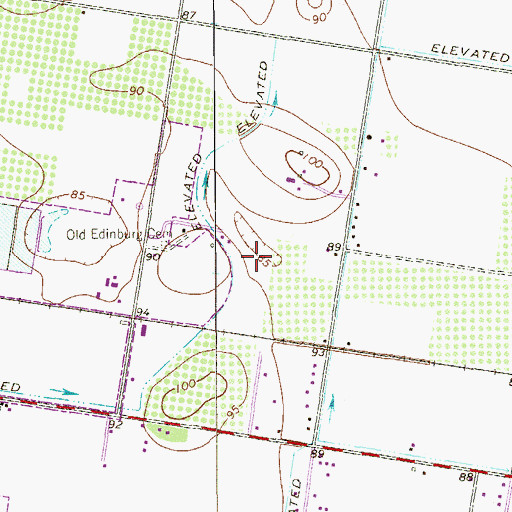 Topographic Map of Kenyon Colonia Number 2, TX