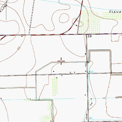 Topographic Map of La Hacienda Colonia, TX