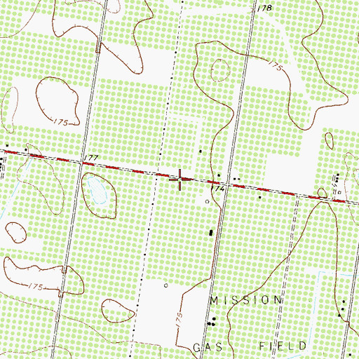 Topographic Map of La Homa Five Colonia, TX