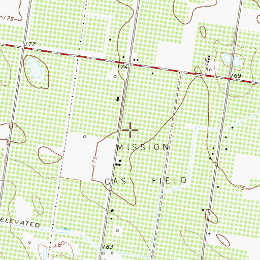 Topographic Map of La Homa Groves Estates Number 3 Colonia, TX