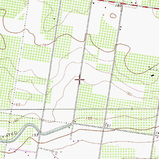 Topographic Map of Hilda Colonia Number 3, TX