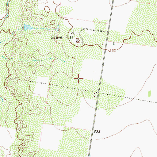 Topographic Map of Benjamin Perez Colonia, TX