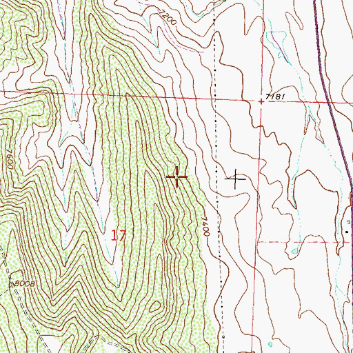 Topographic Map of West Miller Reservoir, CO