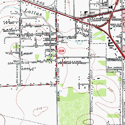 Topographic Map of Holshouser Number 1 Colonia, TX