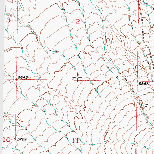 Topographic Map of Bernalillo Watershed Research Natural Area, NM