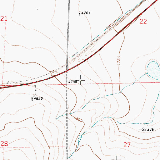 Topographic Map of Clayton Livestock Research Area, NM