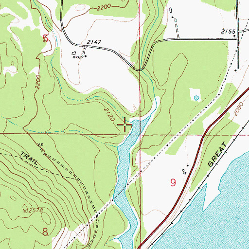 Topographic Map of Trickle Creek, ID