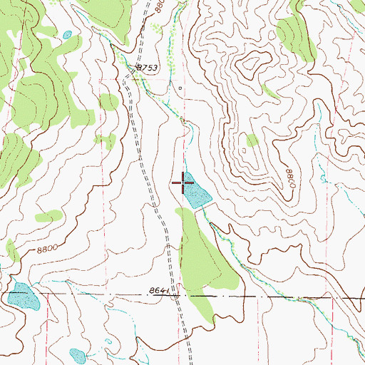 Topographic Map of E M Curry Dam, CO