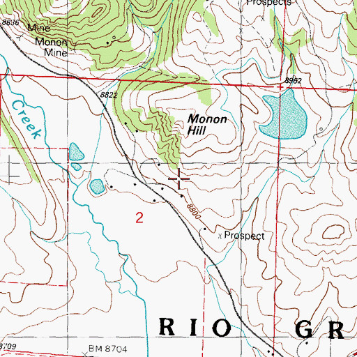 Topographic Map of Lower Homestake Tailings Dam, CO