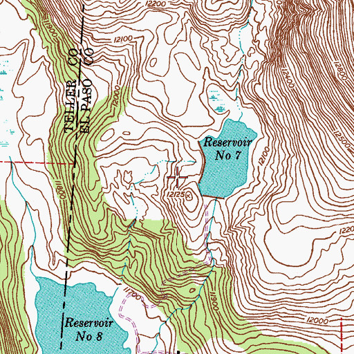 Topographic Map of Big Horn Dam, CO