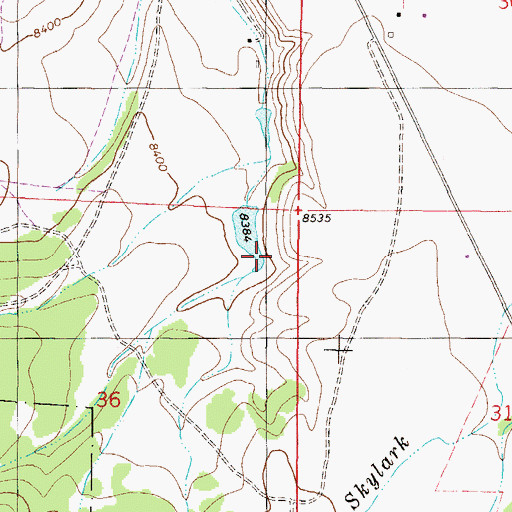 Topographic Map of Dale Dam, CO