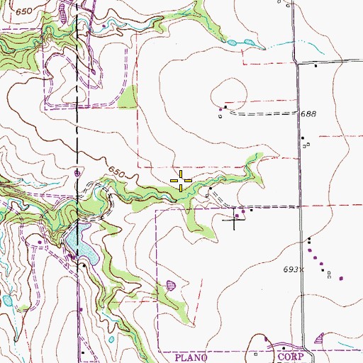 Topographic Map of Texas Health Presbyterian Hospital of Plano, TX