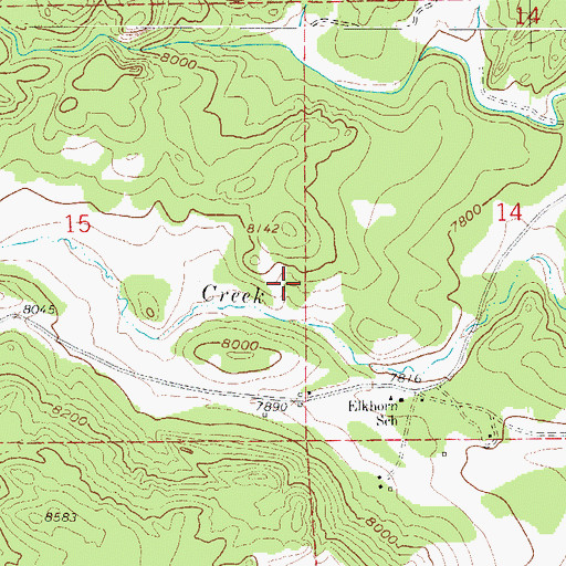 Topographic Map of Pavel Number 5 Dam, CO