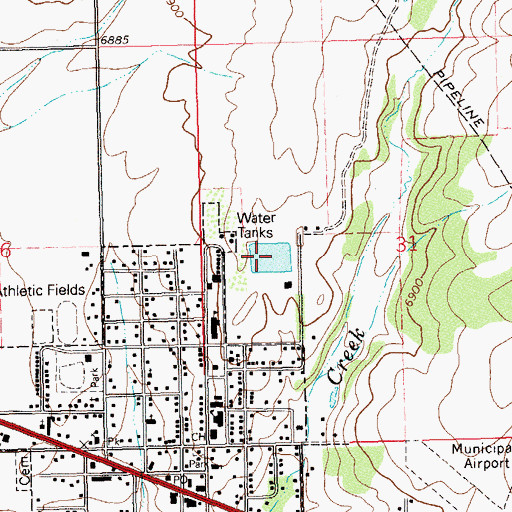 Dove Creek Colorado Map Dove Creek Number 1 Reservoir, CO