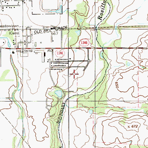 Topographic Map of Mount Calvary Baptist Church, TX