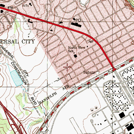 Topographic Map of The Hanmi Presbyterian Church, TX