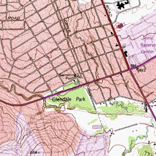 Topographic Map of Good Shepherd Baptist Church, TX