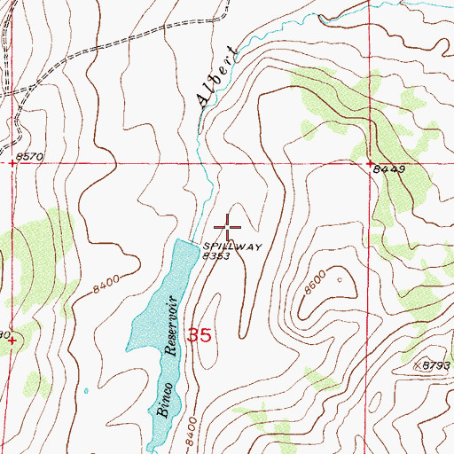 Topographic Map of Binco Dam, CO