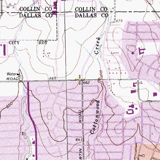 Topographic Map of Asian American Baptist Church, TX
