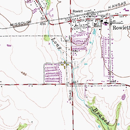 Topographic Map of New Hope Fellowship of the Assembly of God Church, TX