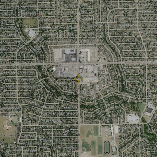 Aerial/Satellite Image of Mount Olivet Baptist Church of Plano, TX