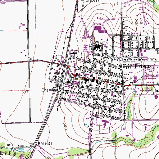 Topographic Map of Stonebriar Community Church, TX
