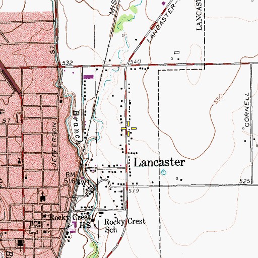 Topographic Map of Temple of Truth Church of God in Christ, TX