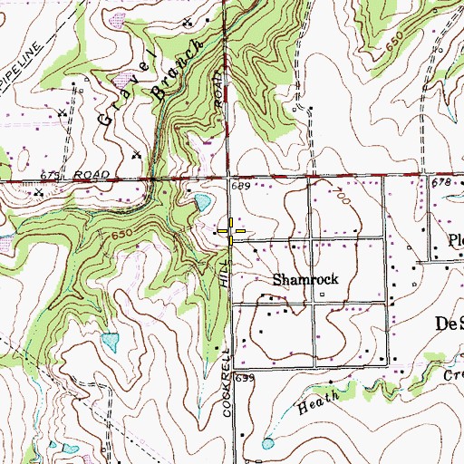 Topographic Map of Dallas First Church of the Nazarene, TX