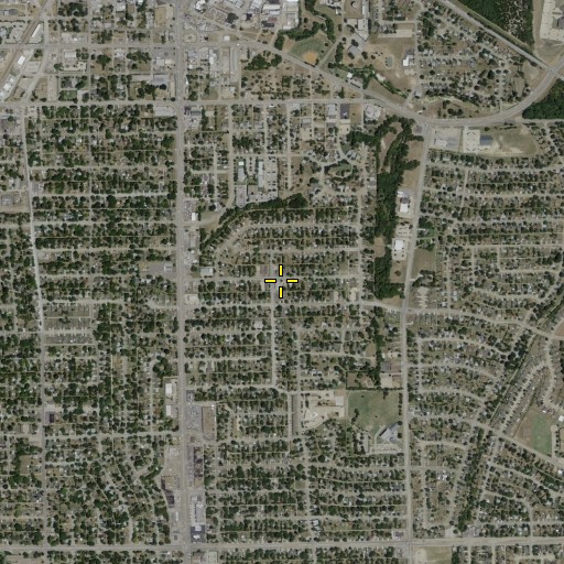 Aerial/Satellite Image of East Garland Mission Church of God in Christ, TX