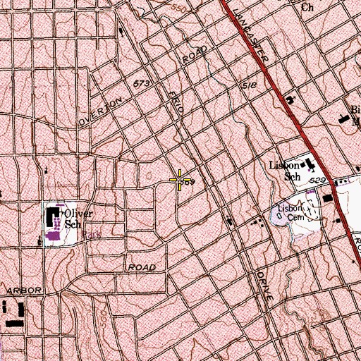 Topographic Map of New Hope Progressive Church of God and Christ, TX