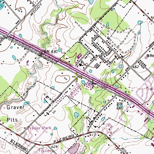 Topographic Map of Robinwood Baptist Church, TX