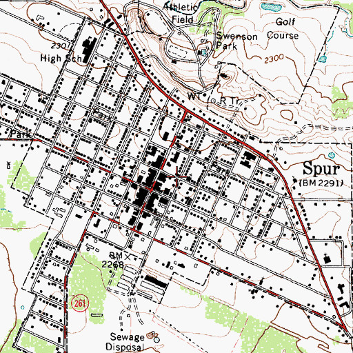 Topographic Map of Community Bible Chapel Church, TX