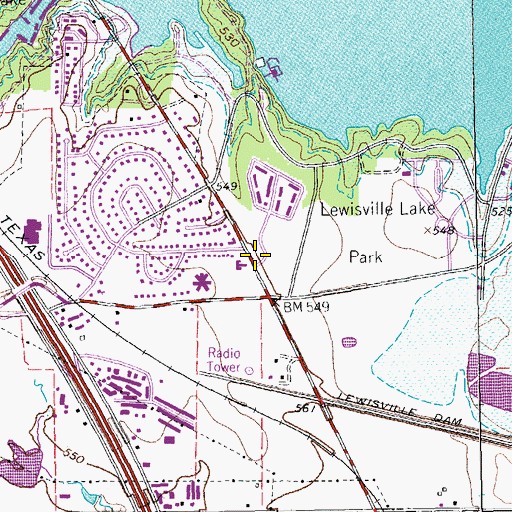 Topographic Map of Northview Baptist Church, TX