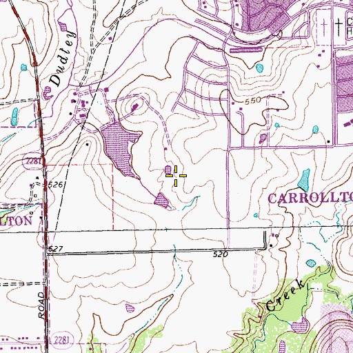 Topographic Map of First Church of the Nazarene, TX