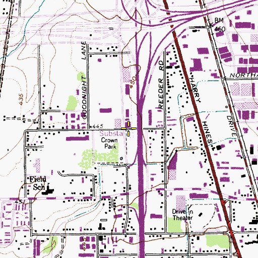 Topographic Map of Korean Grace Presbyterian Church, TX