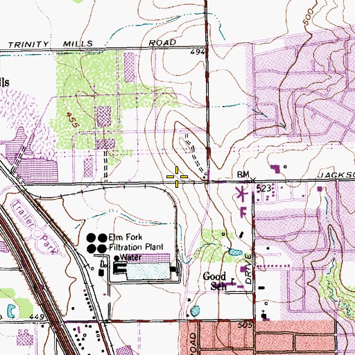 Topographic Map of The Church of Jesus Christ of Latter Day Saints, TX