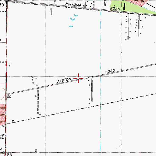 Topographic Map of Gateway Community Church, TX