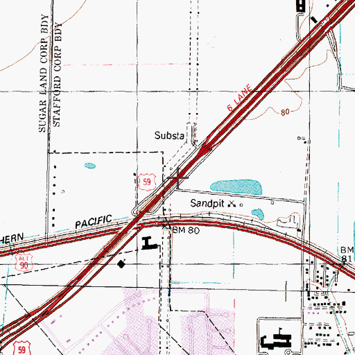 Topographic Map of Calvary Church of God in Christ, TX